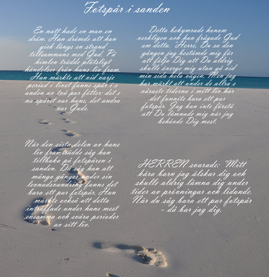 Footprints in the sand by Artylay on