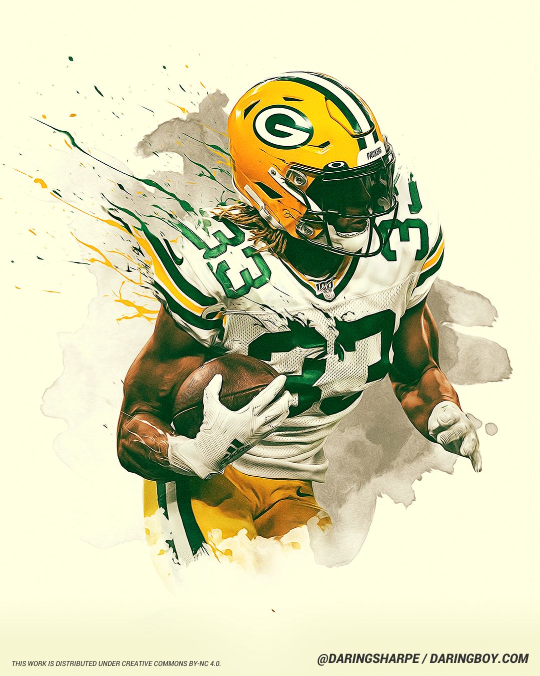 Aaron Jones Green Bay Packers Wallpaper
