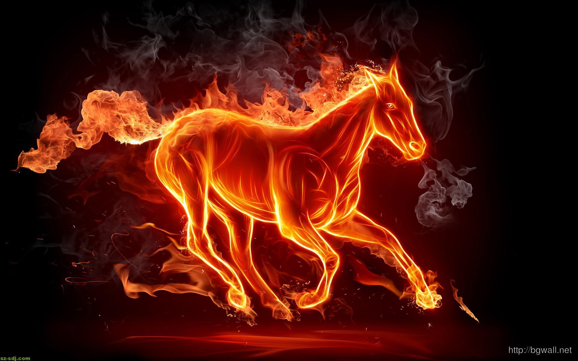 Fire Horse 3d Wallpaper For Android Background HD