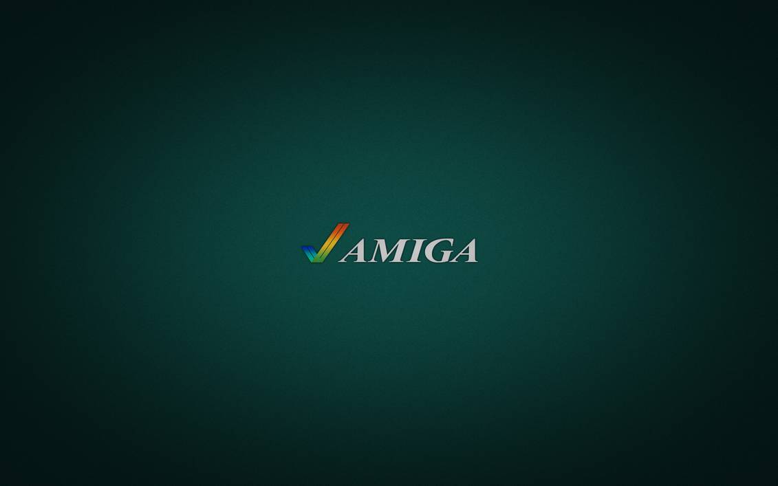 Amiga Logo Green Background By Pixeloza