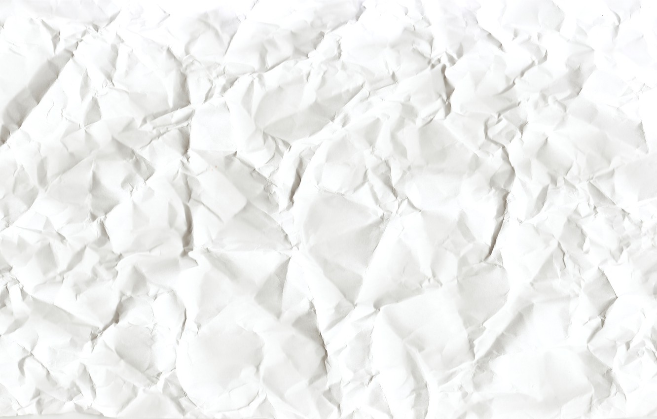 Wallpaper White Sheet Paper Background Texture Crumpled