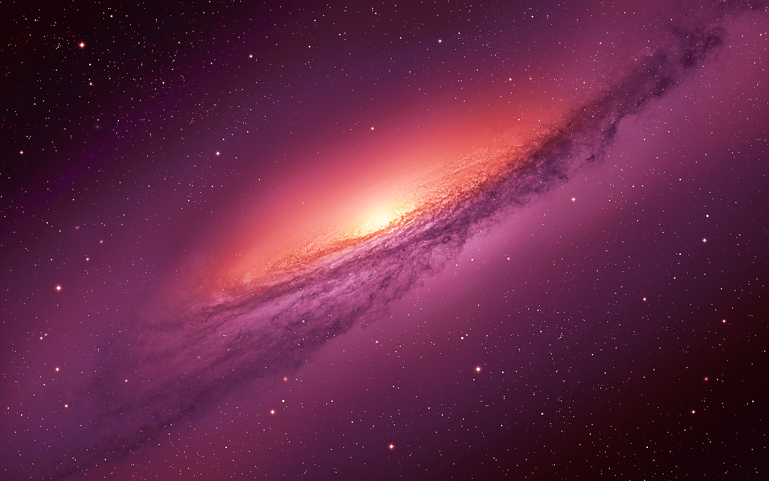 Apple Mac Os X Wallpaper Alike Outer Space Stars Galaxies Purple