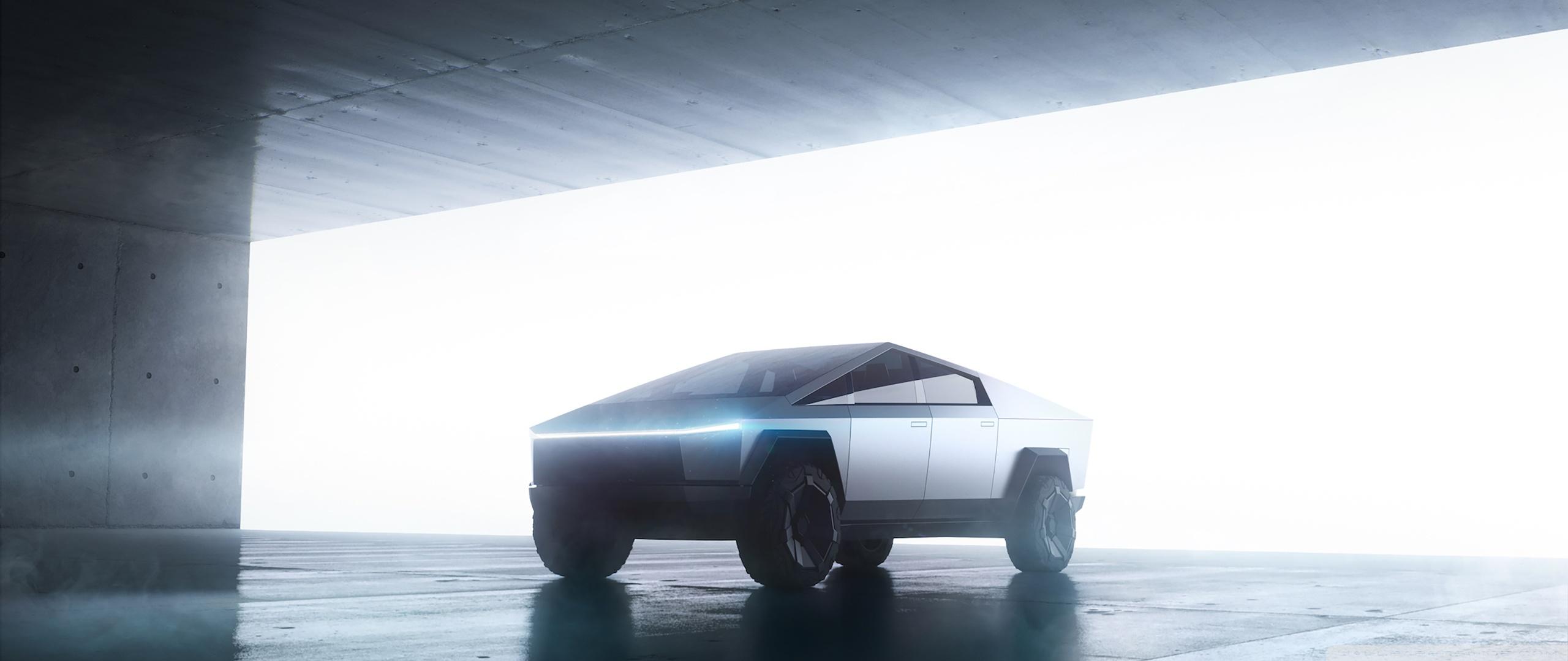 Tesla Cybertruck Electric Pickup Ultra HD Desktop Background
