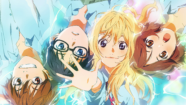 April Is Your Lie Anime Trailer Released Goose House Posing