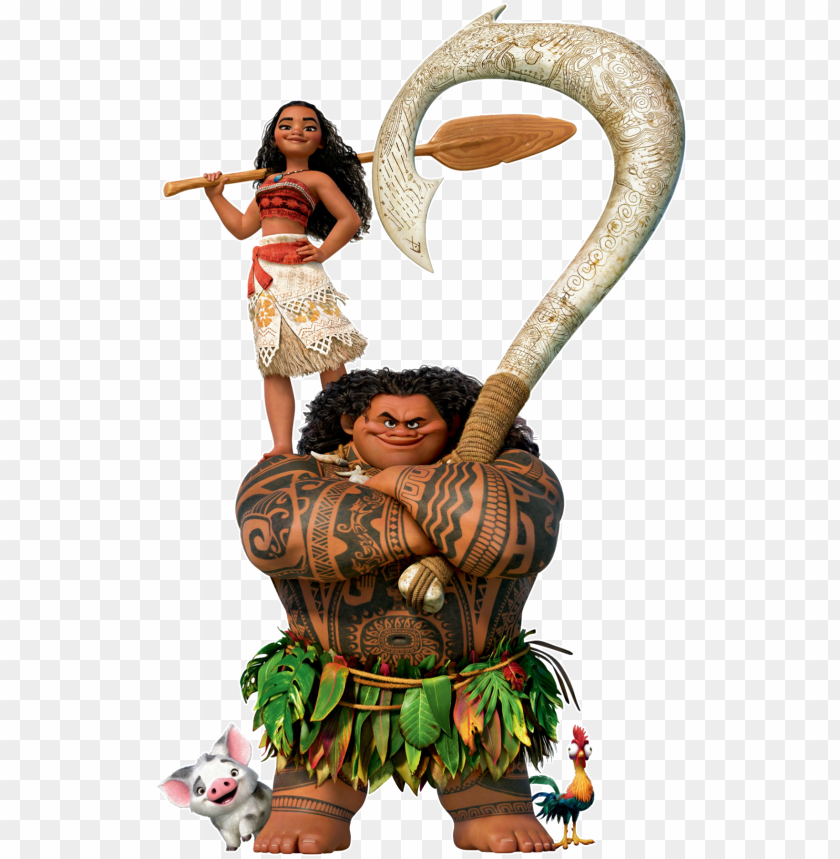 Artworks Png En HD De Moana Maui Pua Heihei Disney Hei