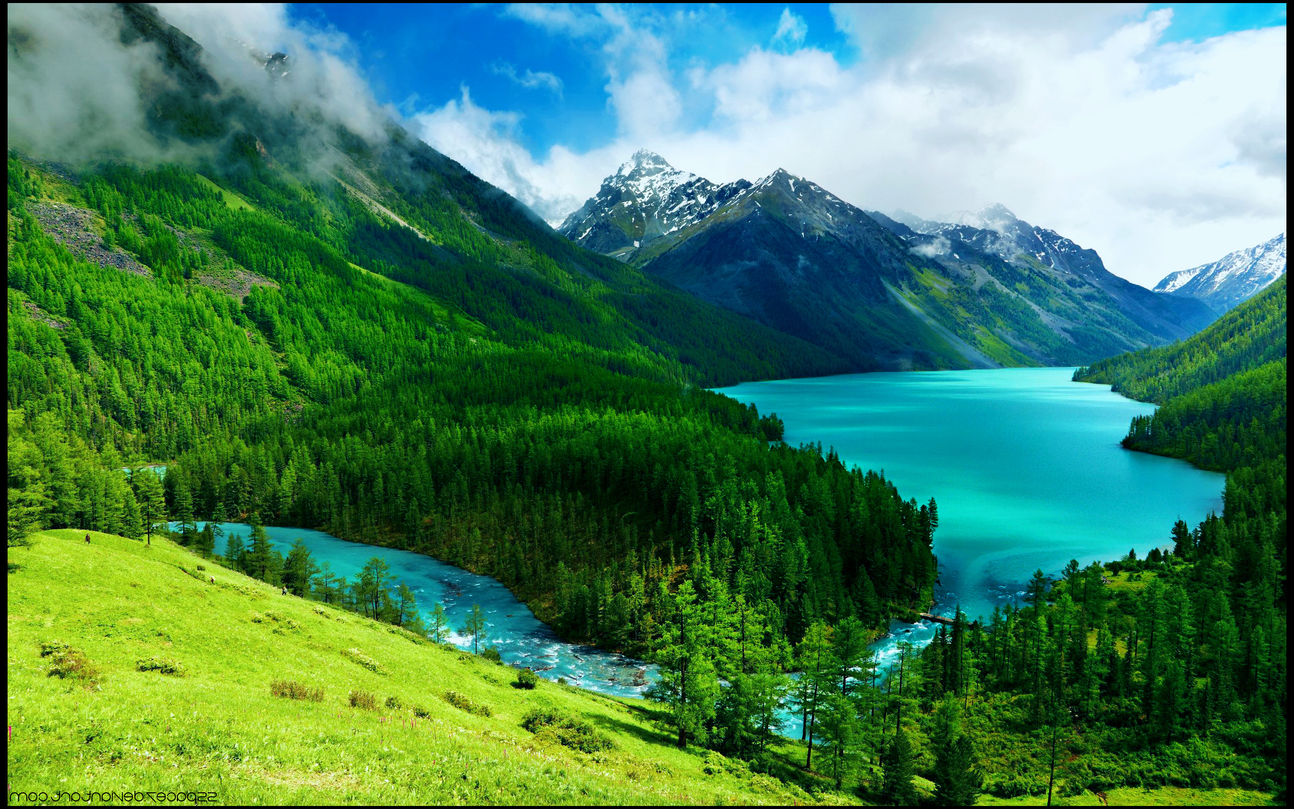 Mountain Lake Wallpaper HD