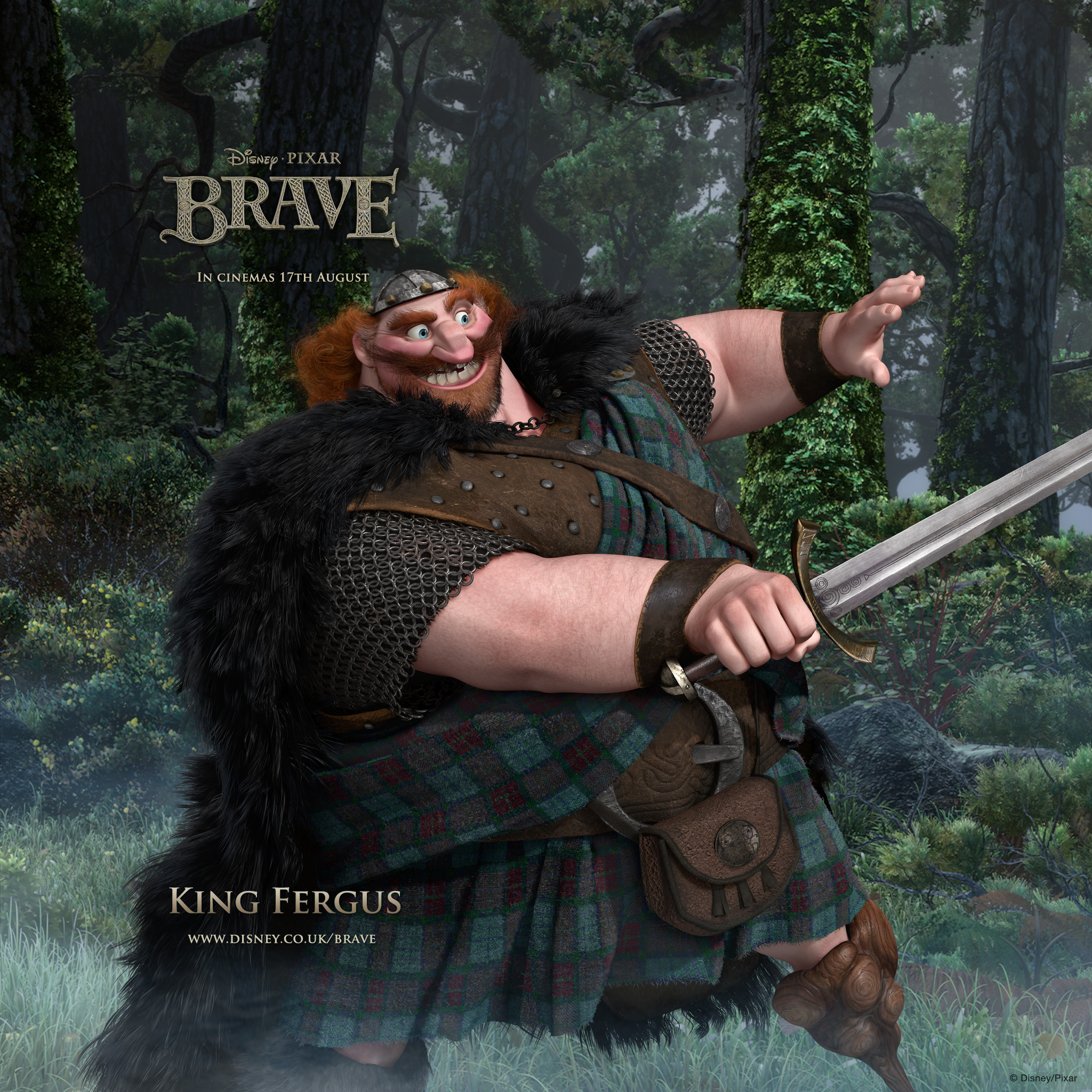 Disney Pixar Brave King Fergus Wallpaper