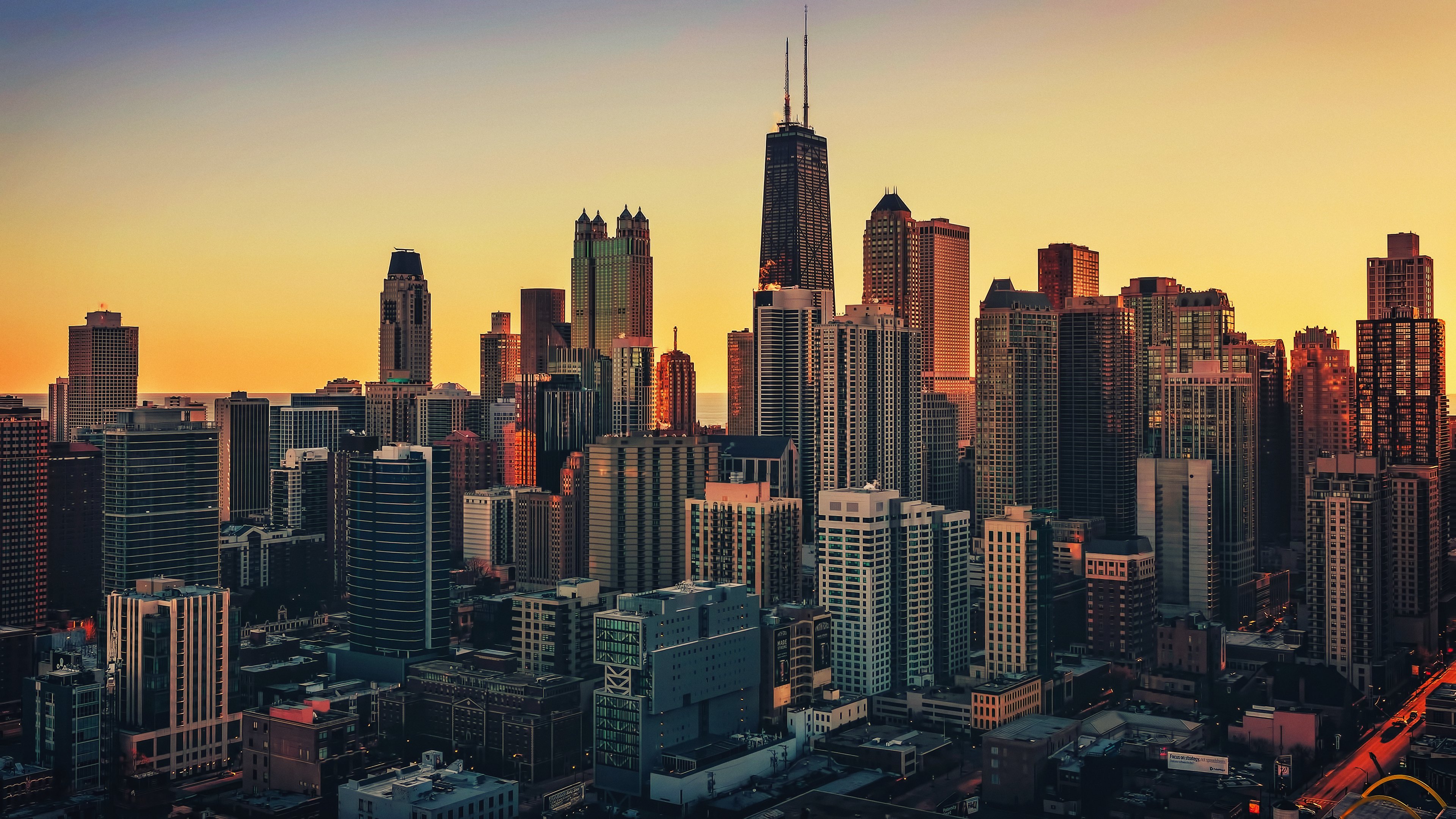 Cityscape Usa Chicago Wallpaper HD