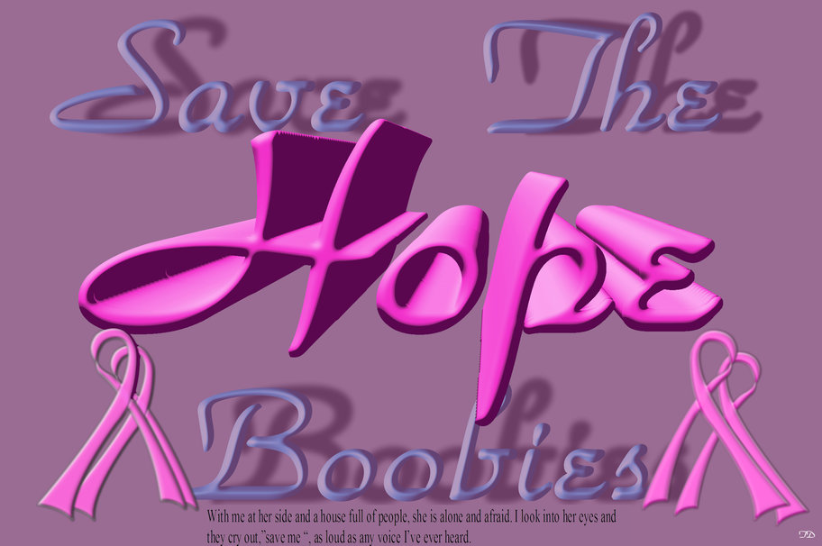 Save The Boobies Wallpaper