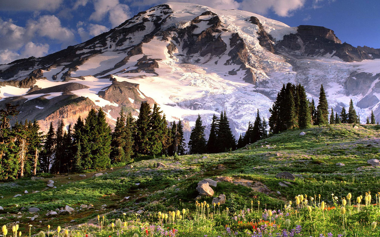 Snow Mountain Scenery Background On This Website