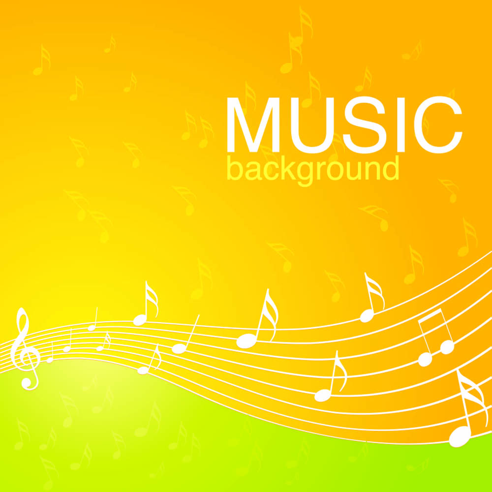 Vibrant Musical Background Pattern Vector