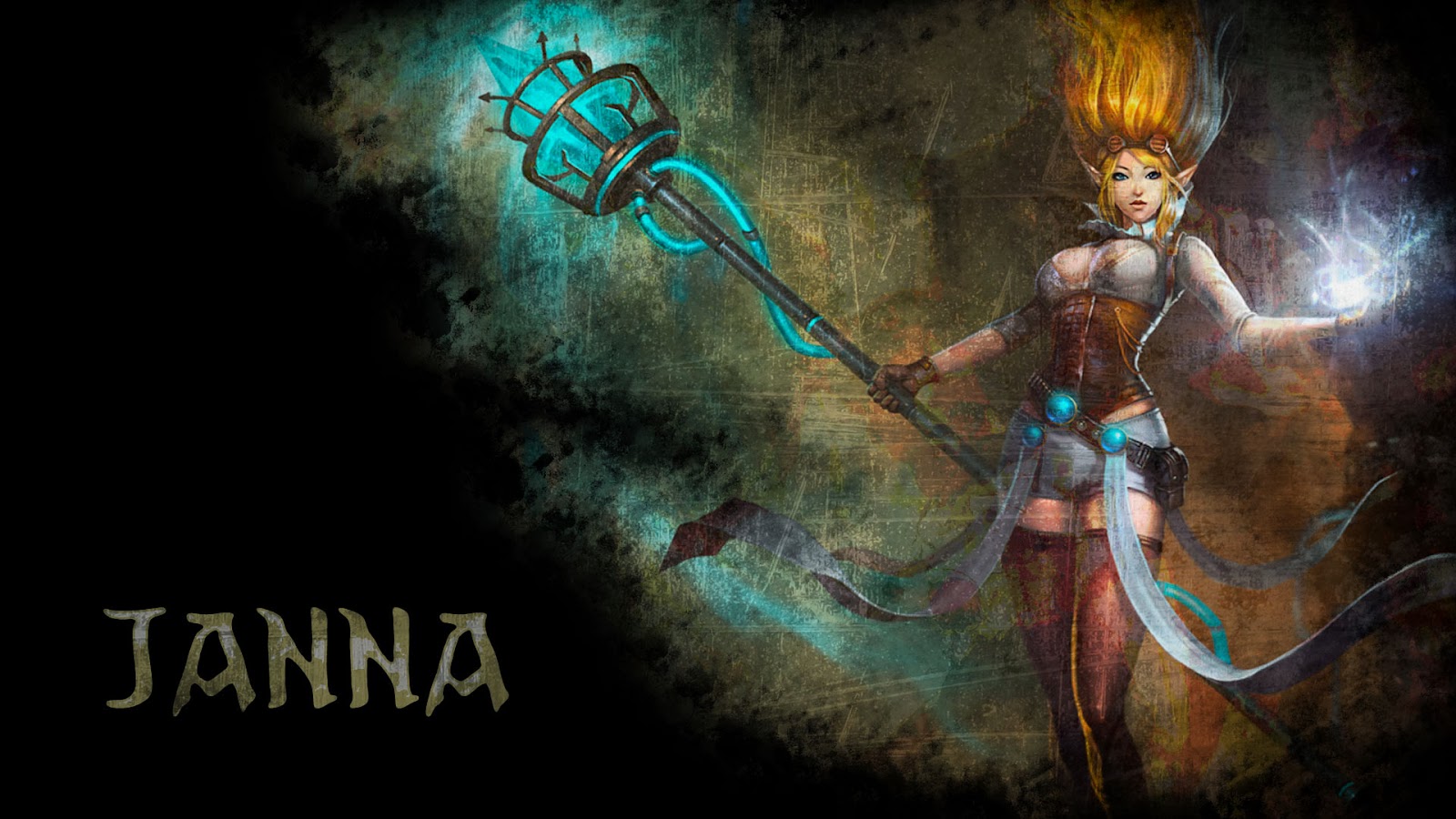Janna League Of Legends Wallpaper Desktop