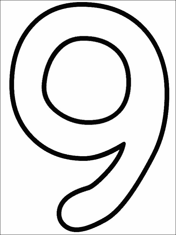 Numbers To Coloring Print