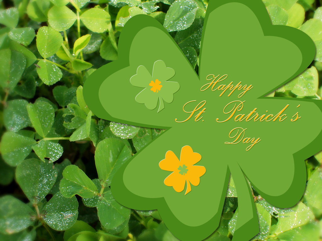 Misty Green Background with Floating Shamrocks for St Patricks Day  Wallpaper Advert or Graphics Resource Stock Image  Image of clover  copy 171083235