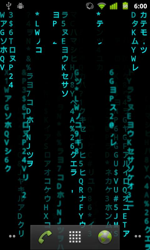 Matrix Live Wallpaper  its live matrix style wallpaper It has been