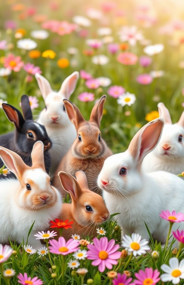 Cute Bunnies Wallpaper