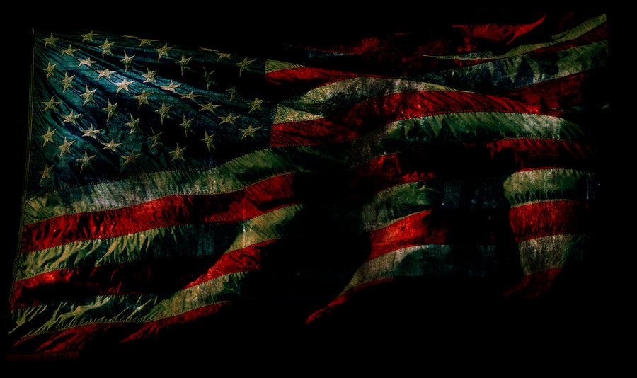 Grunge American Flag Wallpaper By Designerfied