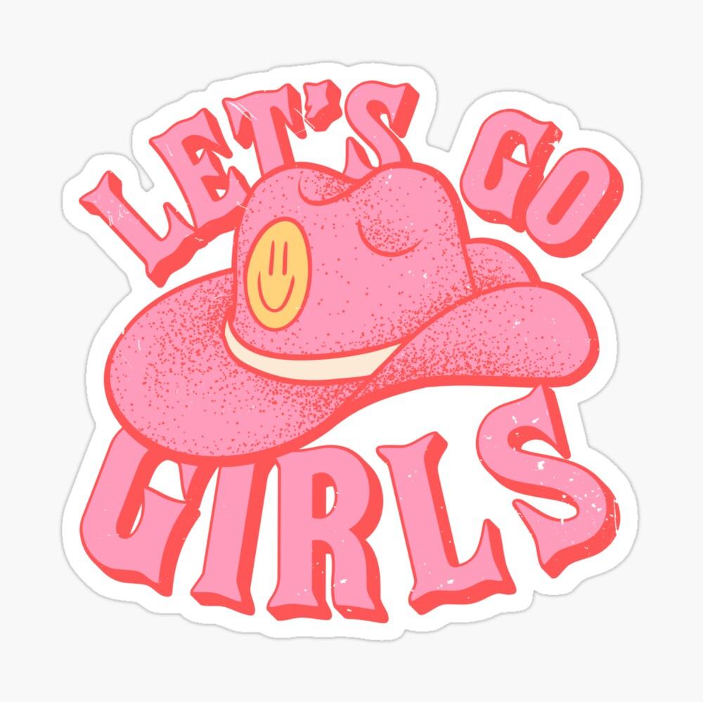 Letamp39s Go Girls Pink Cowboy Cowgirl Rodeo Hat Preppy