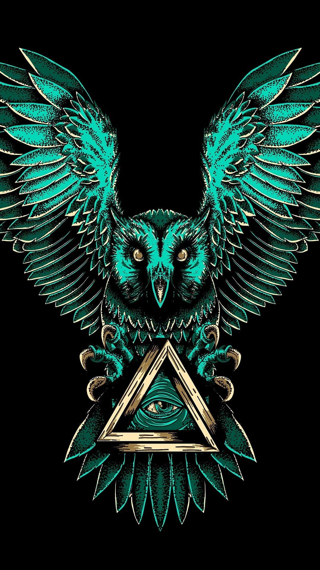 Illuminati Owl Wallpaper Top Background
