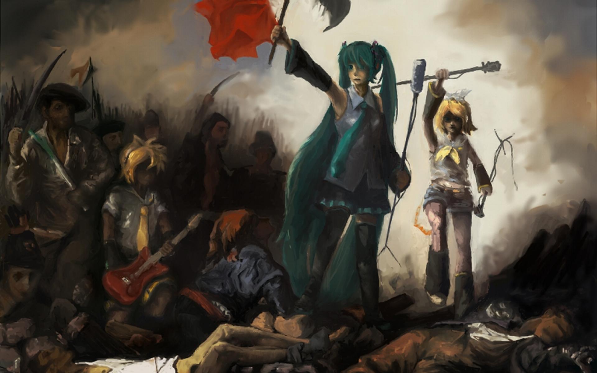 Liberty Leading The People Vocaloid Wallpaper Hq