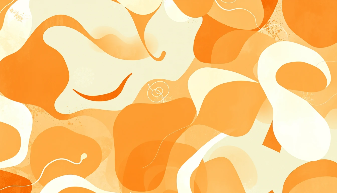 Orange And White Wallpaper