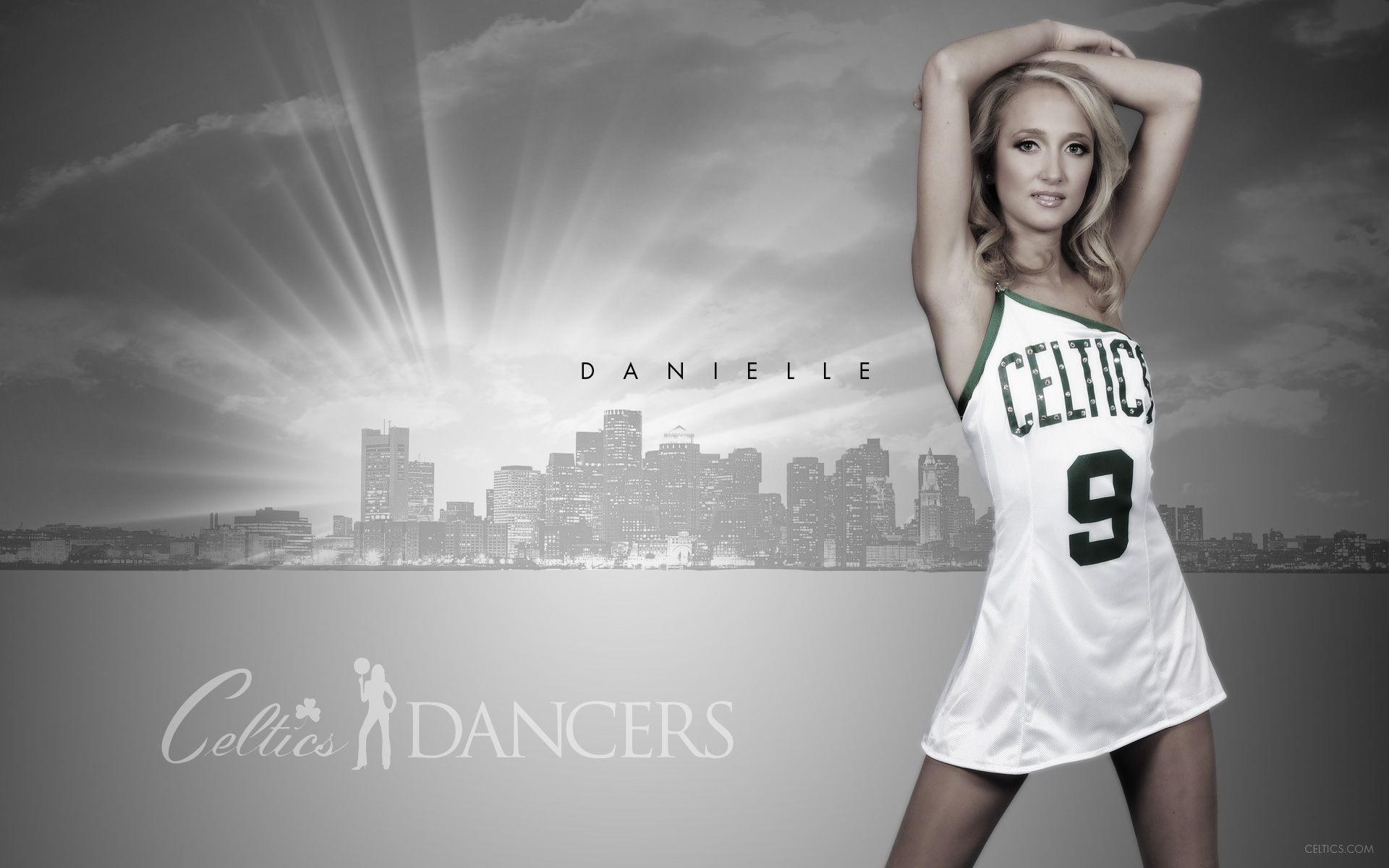 Nba Boston Celtics Cheerleader Dancers Danielle Wide