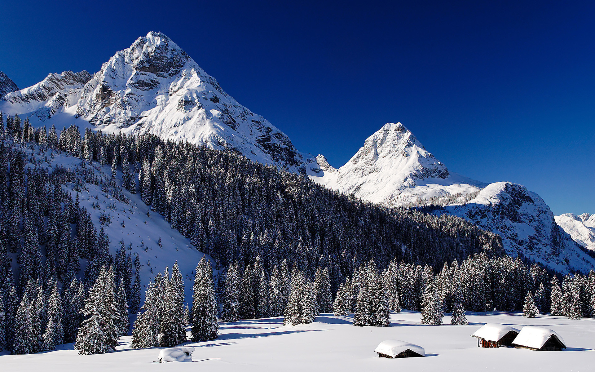 Snow Mountains Wallpaper