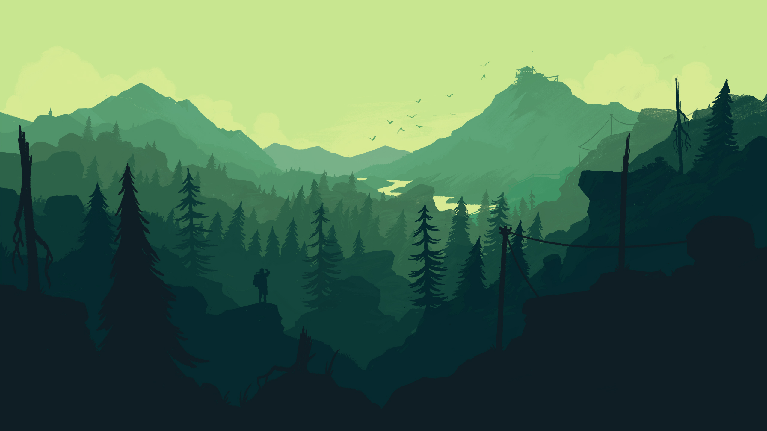 Firewatch inspired Ultra HD Desktop Background Wallpaper for  Tablet   Smartphone