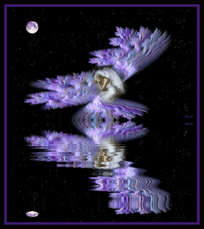 Lilac Wings Animated Angels Photo