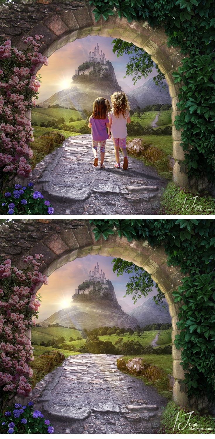 A Fairy Tale Background The File Being 300dpi Once Pleted Can