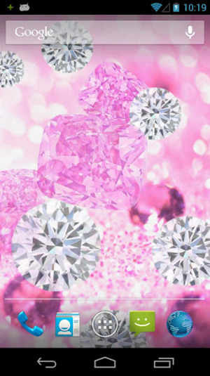 Pink Diamonds Live Wallpaper Android