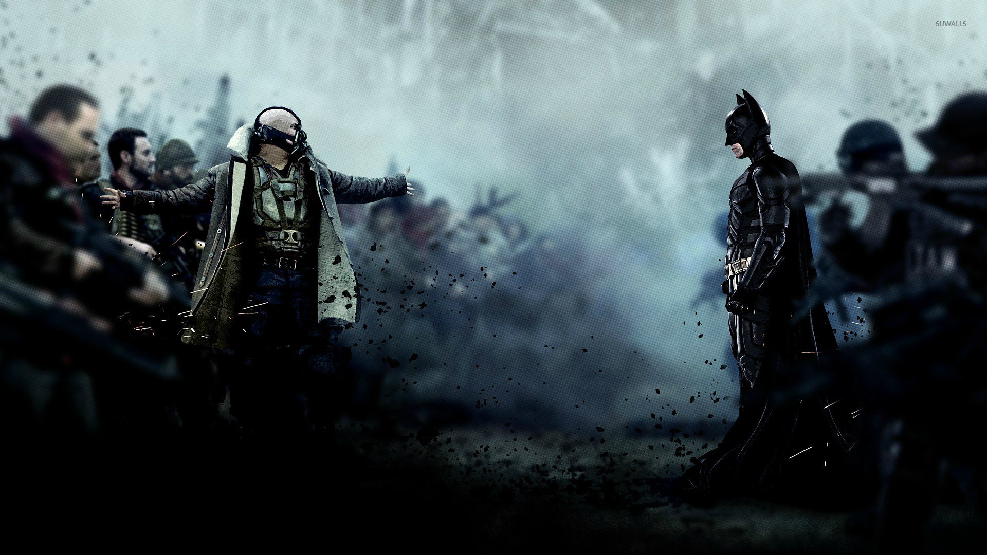 Bane and Batman   The Dark Knight Rises wallpaper   Movie