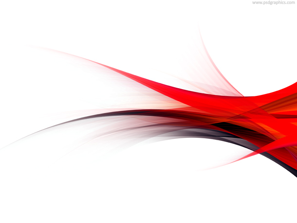 Red And Black Flow On White Background Sharp High Contrast Design