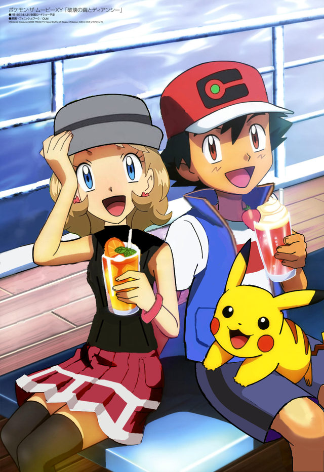 Amourshipping Poster With Jn Ash And Serena By Me R