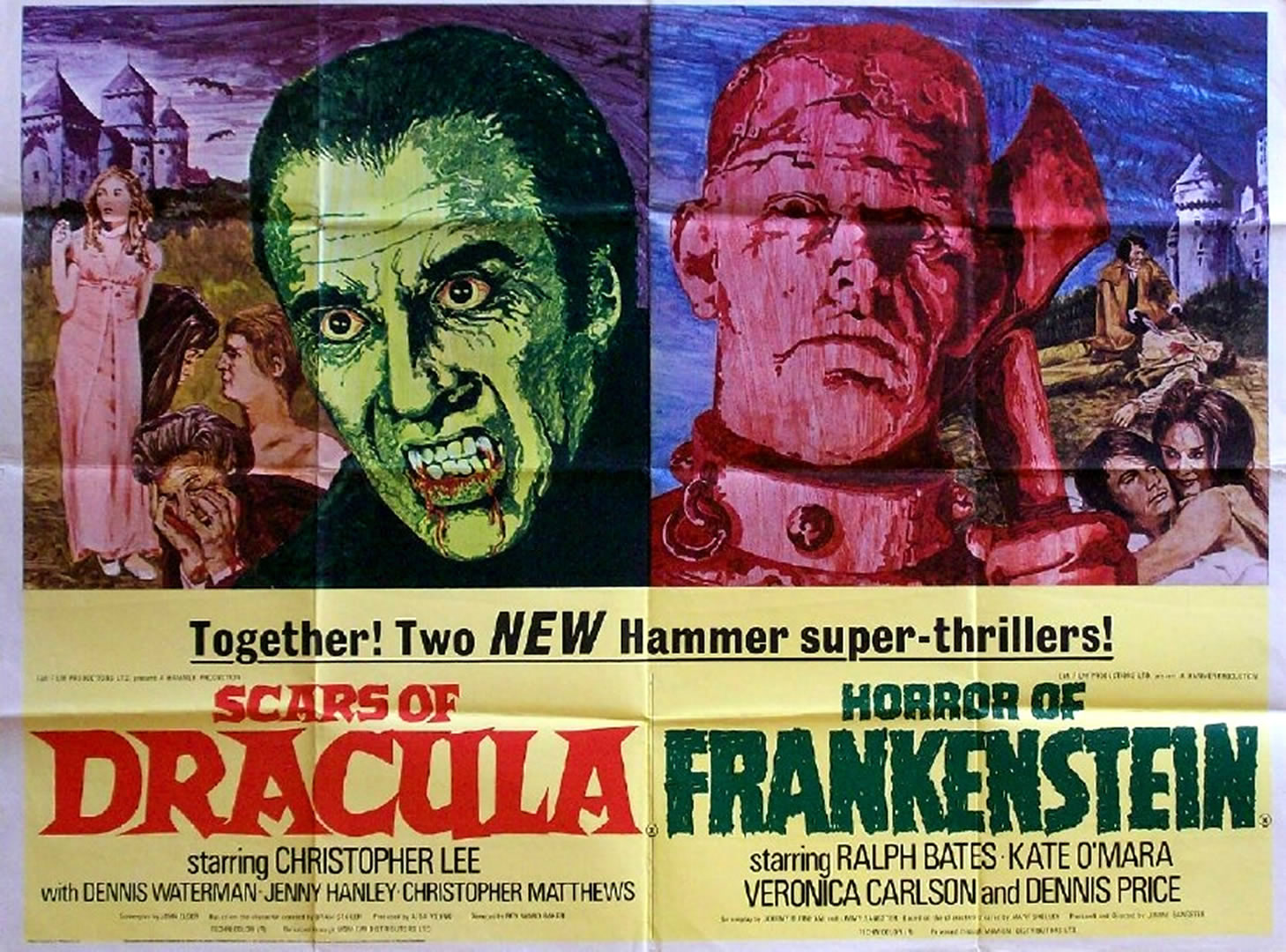 Hammer Horror Scars Of Dracula And The Frankenstein Double