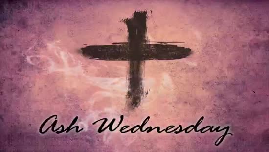 Ash Wednesday Title Background Vertical Hold Media