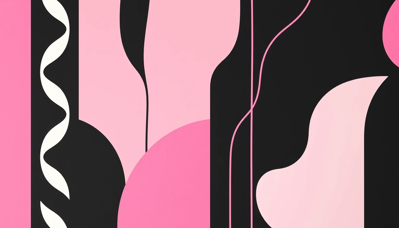 Pink And Black Wallpaper