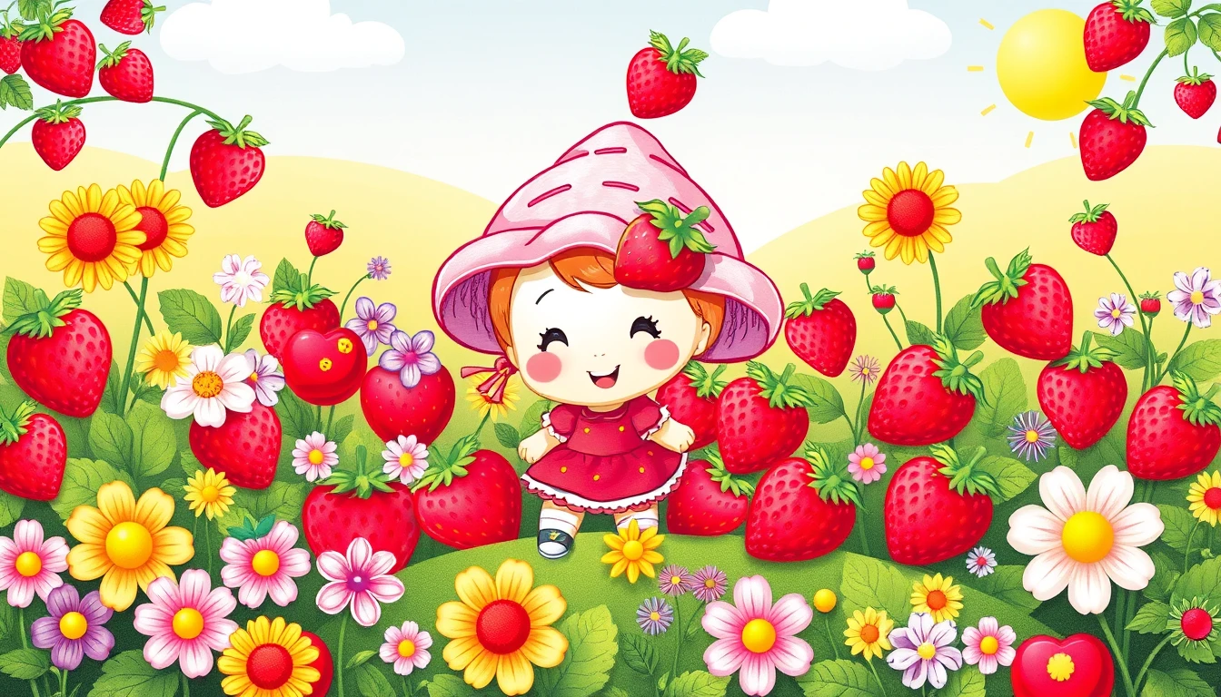 Wallpaper Strawberry Shortcake