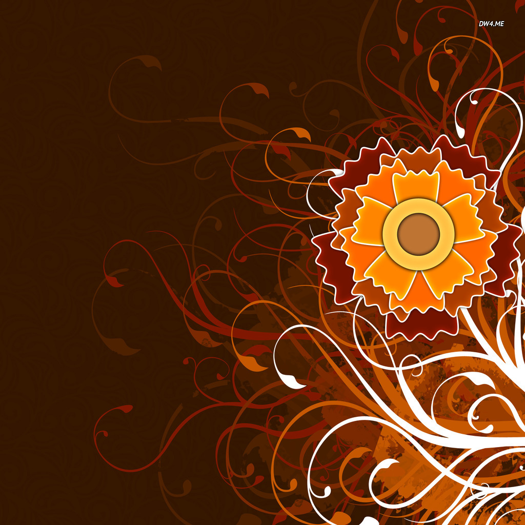 Autumn Flower Wallpaper Digital Art