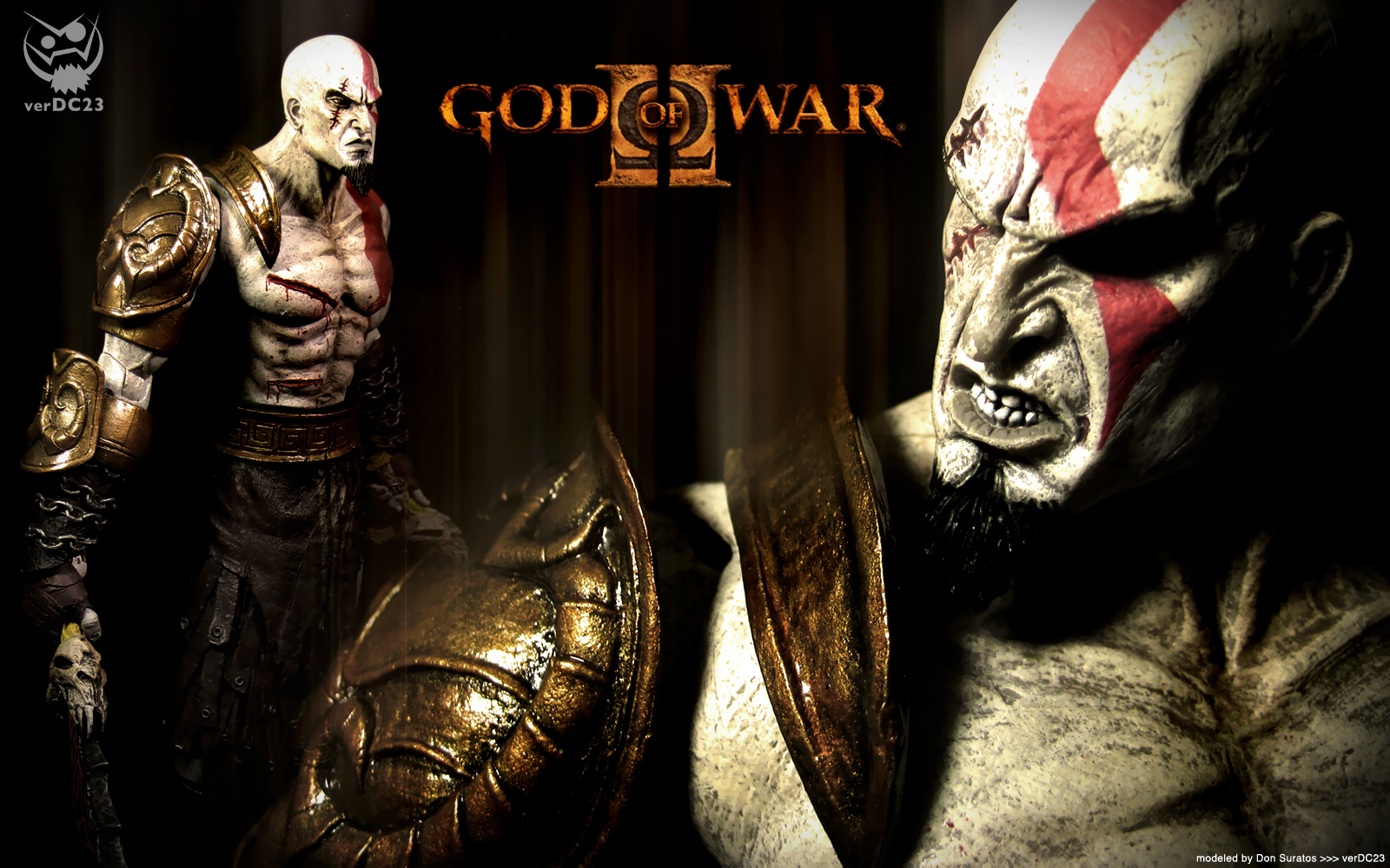 God Of War Kratos Action Figure Wallpaper Dc23 Mecharts