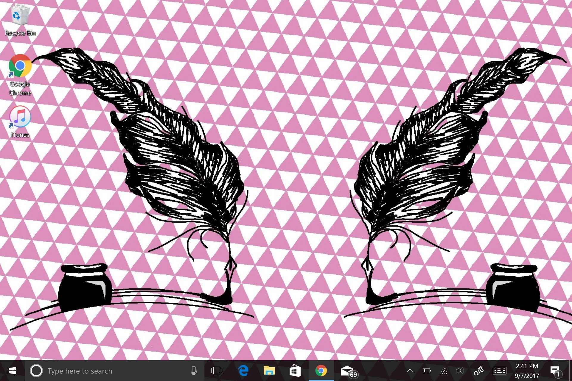 Pink Black And White Wallpaper