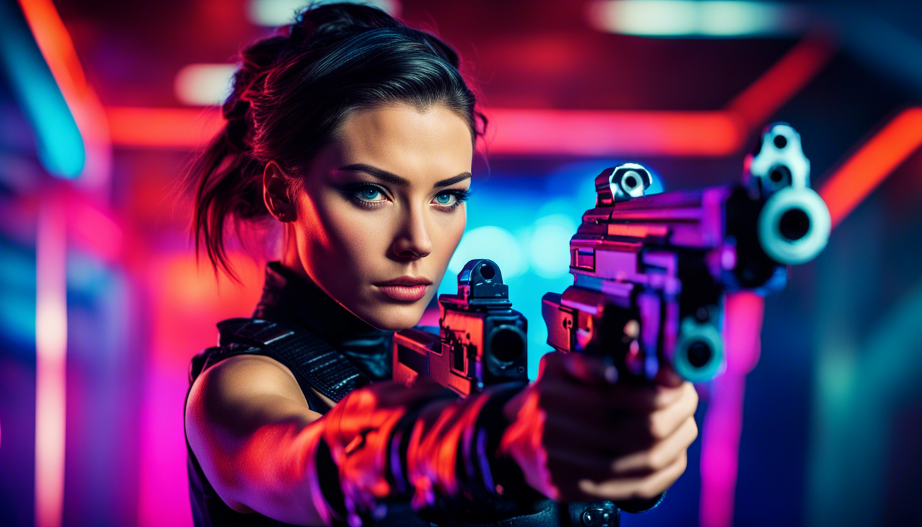 Girl With Gun Wallpaper