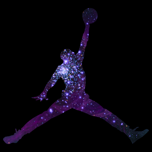 Michael Jordan Logo Purple Moving Symbol