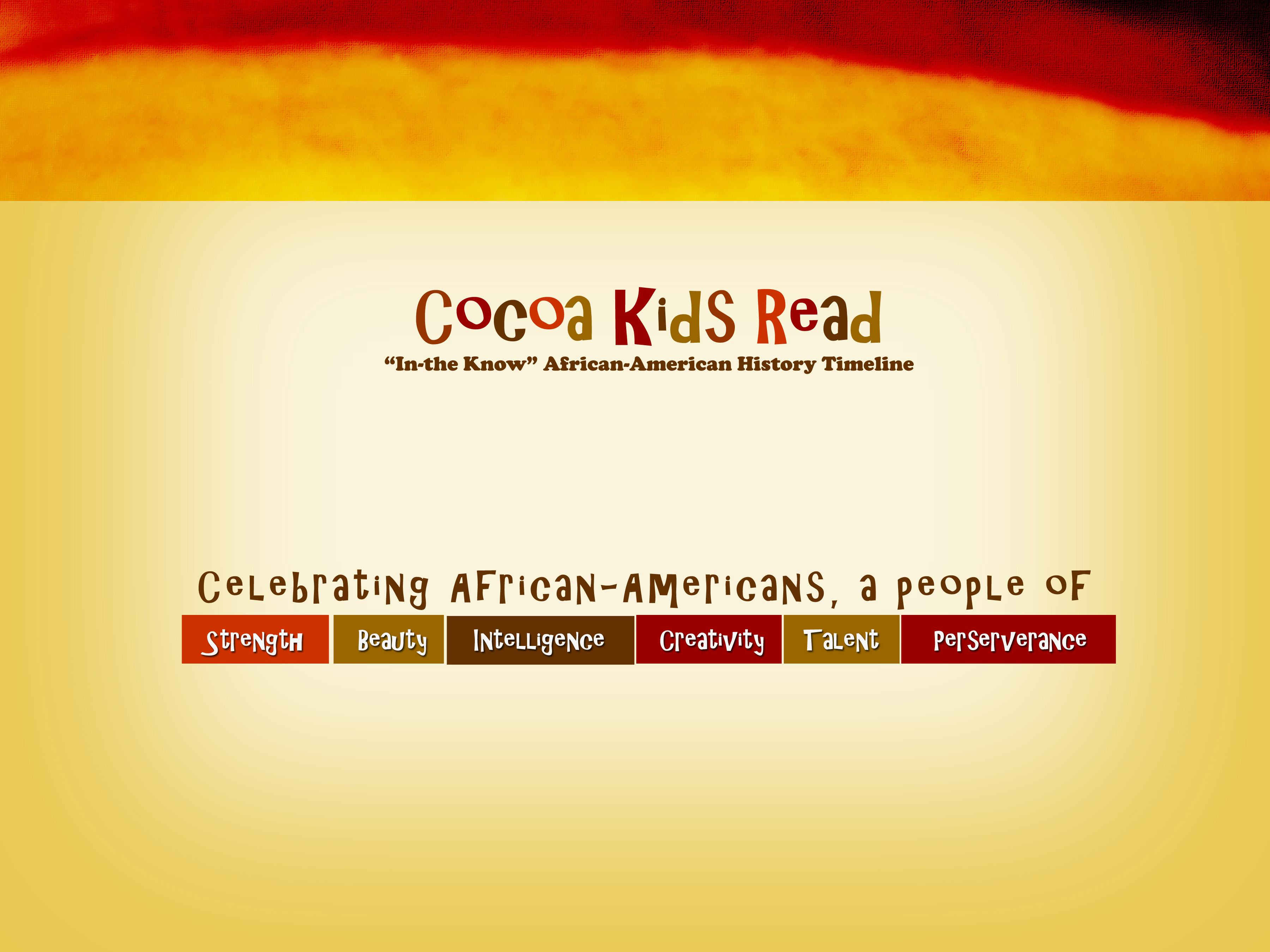 In The Know Timeline For Kids African American History