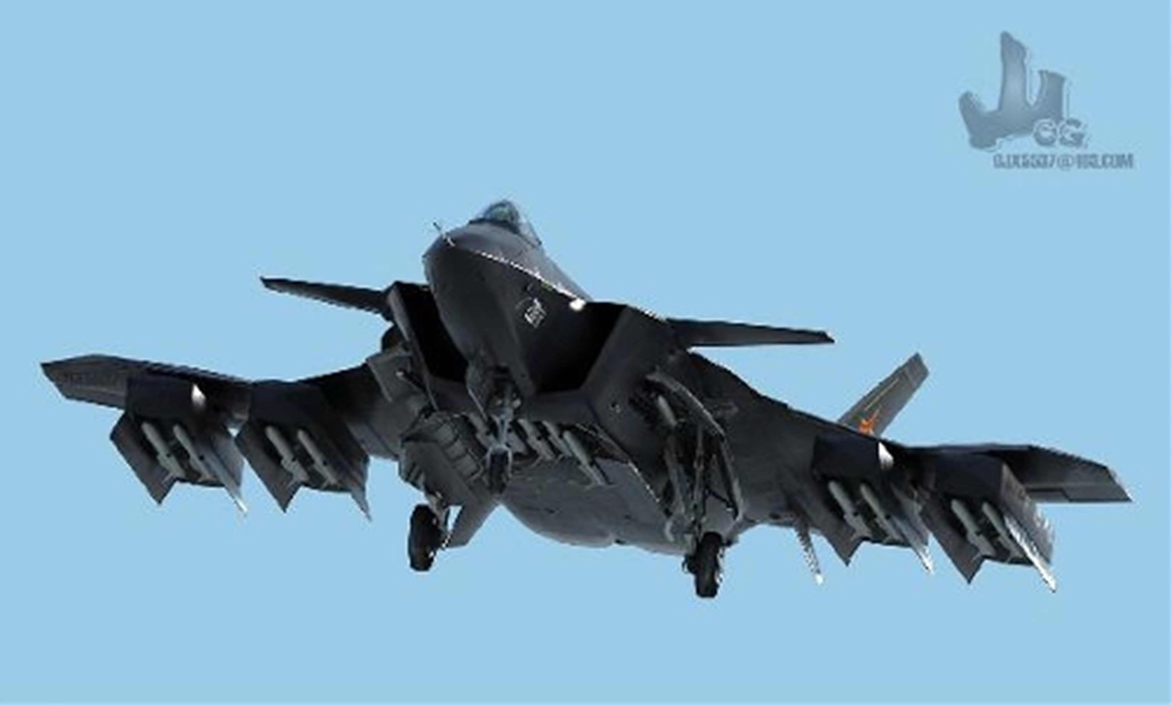 Chinese J Mighty Dragon Fifth Generation Stealth Fighter Aircraft