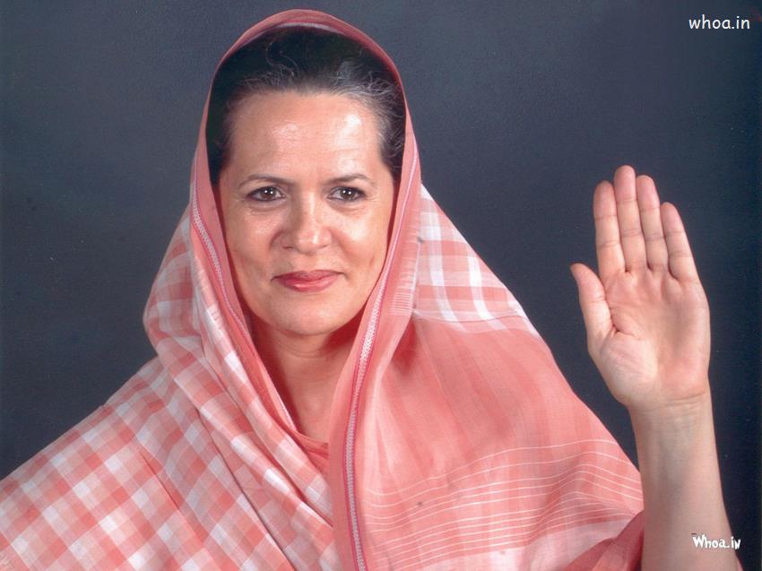 Sonia Gandhi President Of Indian National Congress HD Wallpaper 850x637