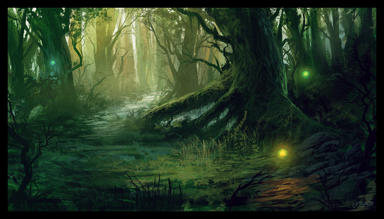 Mana Cycle Forest Scene By Reneaigner