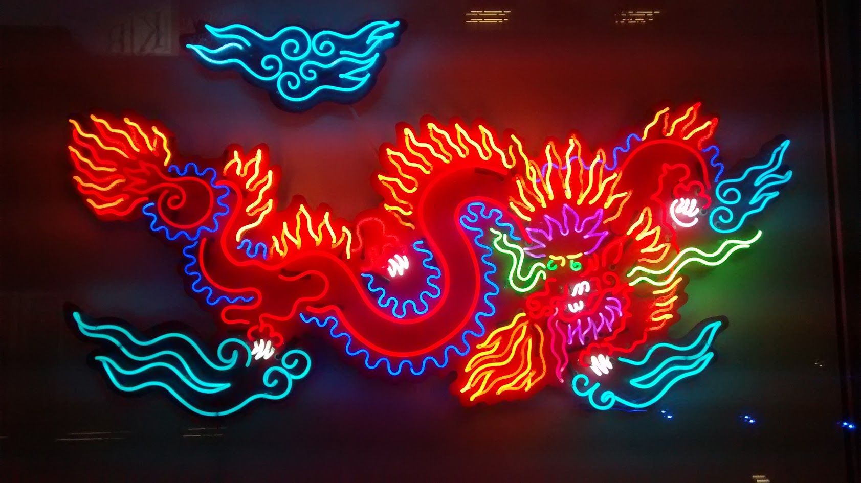 Neon Blue Aesthetic Wallpaper