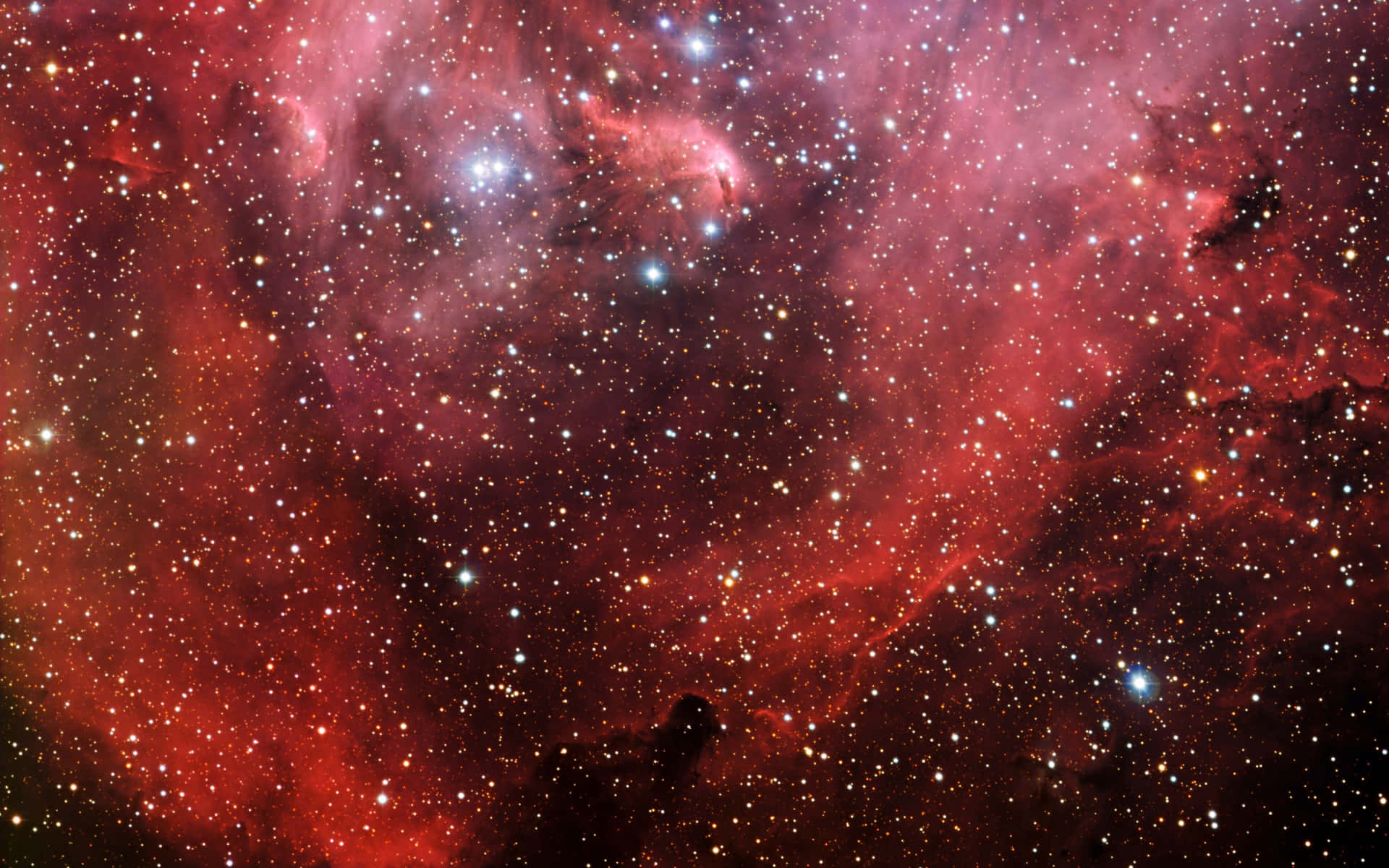 Outer Space Red 4k Wallpaper