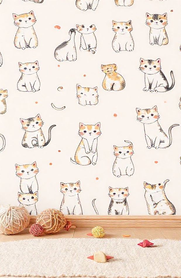 Cute Cat Drawings Wallpaper